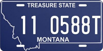 MT license plate 110588T