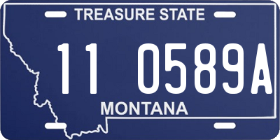 MT license plate 110589A