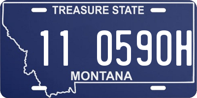 MT license plate 110590H