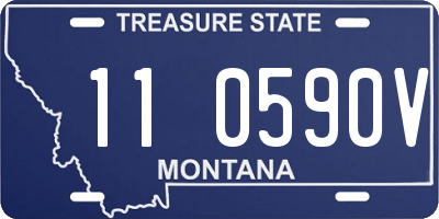 MT license plate 110590V