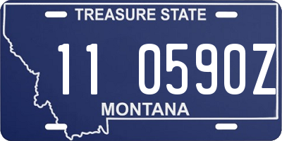 MT license plate 110590Z