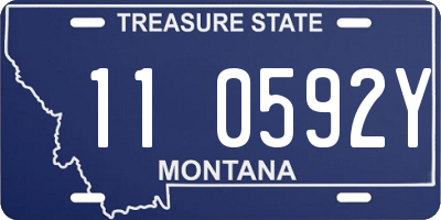 MT license plate 110592Y