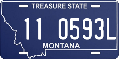 MT license plate 110593L