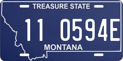 MT license plate 110594E