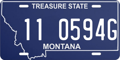 MT license plate 110594G
