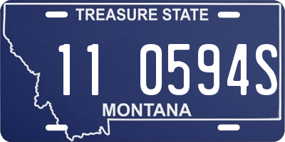 MT license plate 110594S