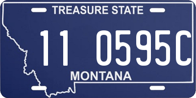 MT license plate 110595C