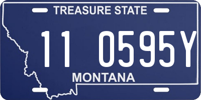 MT license plate 110595Y