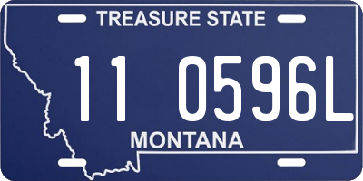 MT license plate 110596L