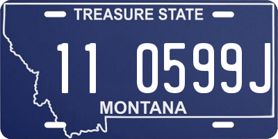 MT license plate 110599J