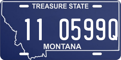 MT license plate 110599Q