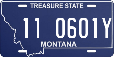 MT license plate 110601Y