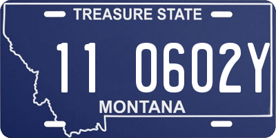 MT license plate 110602Y