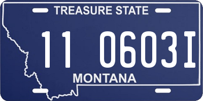 MT license plate 110603I