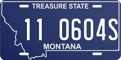 MT license plate 110604S