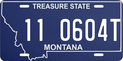 MT license plate 110604T