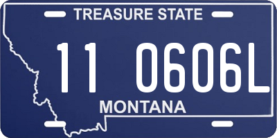 MT license plate 110606L