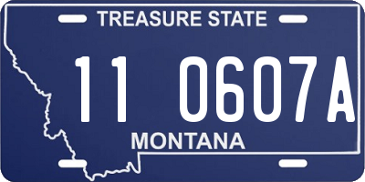 MT license plate 110607A