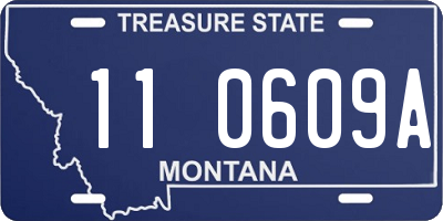 MT license plate 110609A