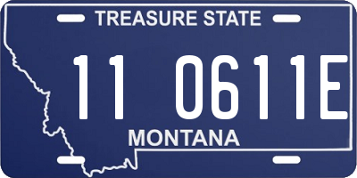 MT license plate 110611E