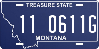 MT license plate 110611G