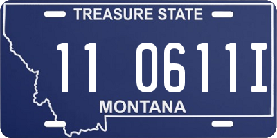 MT license plate 110611I