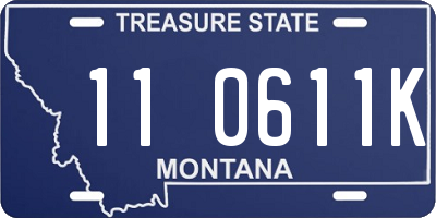 MT license plate 110611K