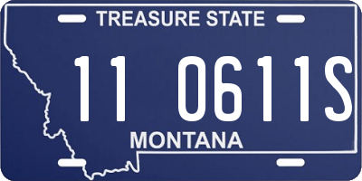 MT license plate 110611S