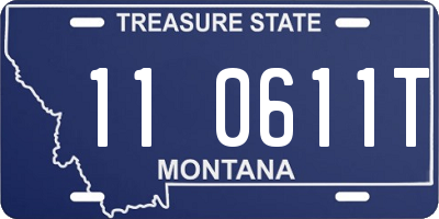 MT license plate 110611T