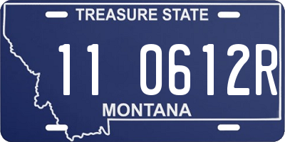 MT license plate 110612R