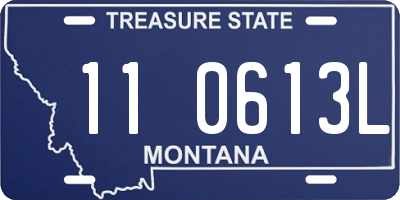 MT license plate 110613L