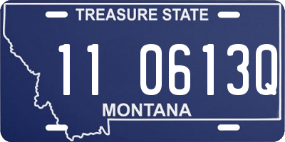 MT license plate 110613Q