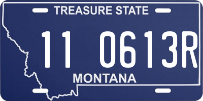 MT license plate 110613R