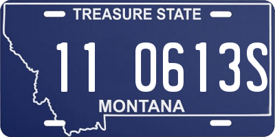 MT license plate 110613S