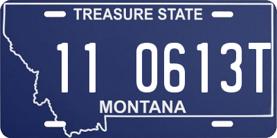 MT license plate 110613T