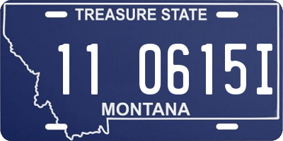 MT license plate 110615I