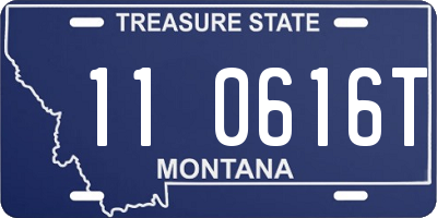MT license plate 110616T