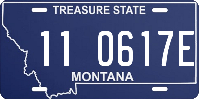 MT license plate 110617E