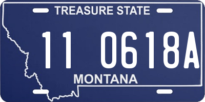 MT license plate 110618A