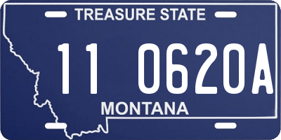 MT license plate 110620A