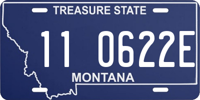 MT license plate 110622E