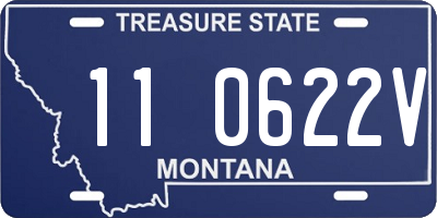 MT license plate 110622V