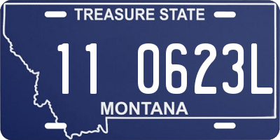 MT license plate 110623L