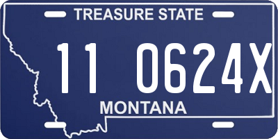 MT license plate 110624X
