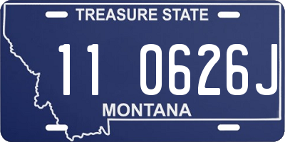 MT license plate 110626J