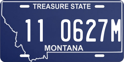 MT license plate 110627M
