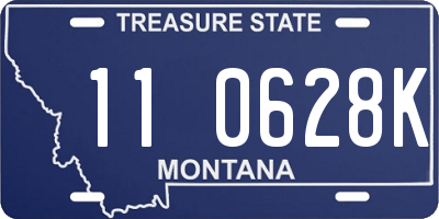 MT license plate 110628K