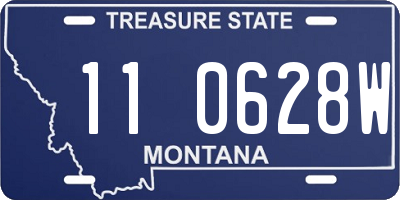 MT license plate 110628W