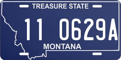 MT license plate 110629A