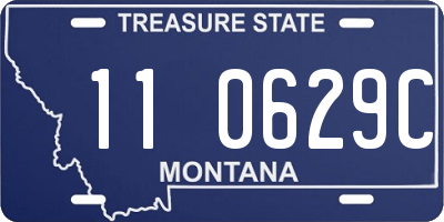 MT license plate 110629C